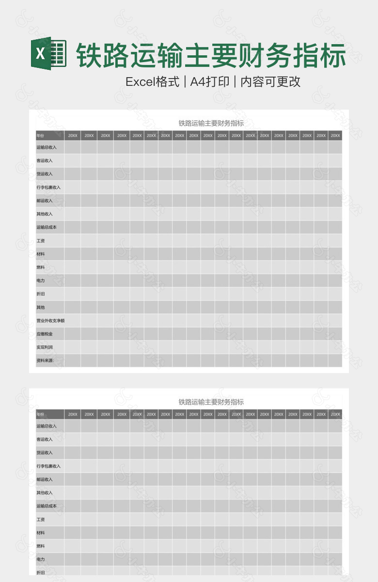 铁路运输主要财务指标