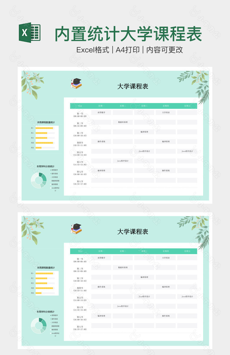 内置统计大学课程表
