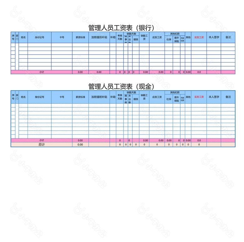 工资表全面自动计算no.2