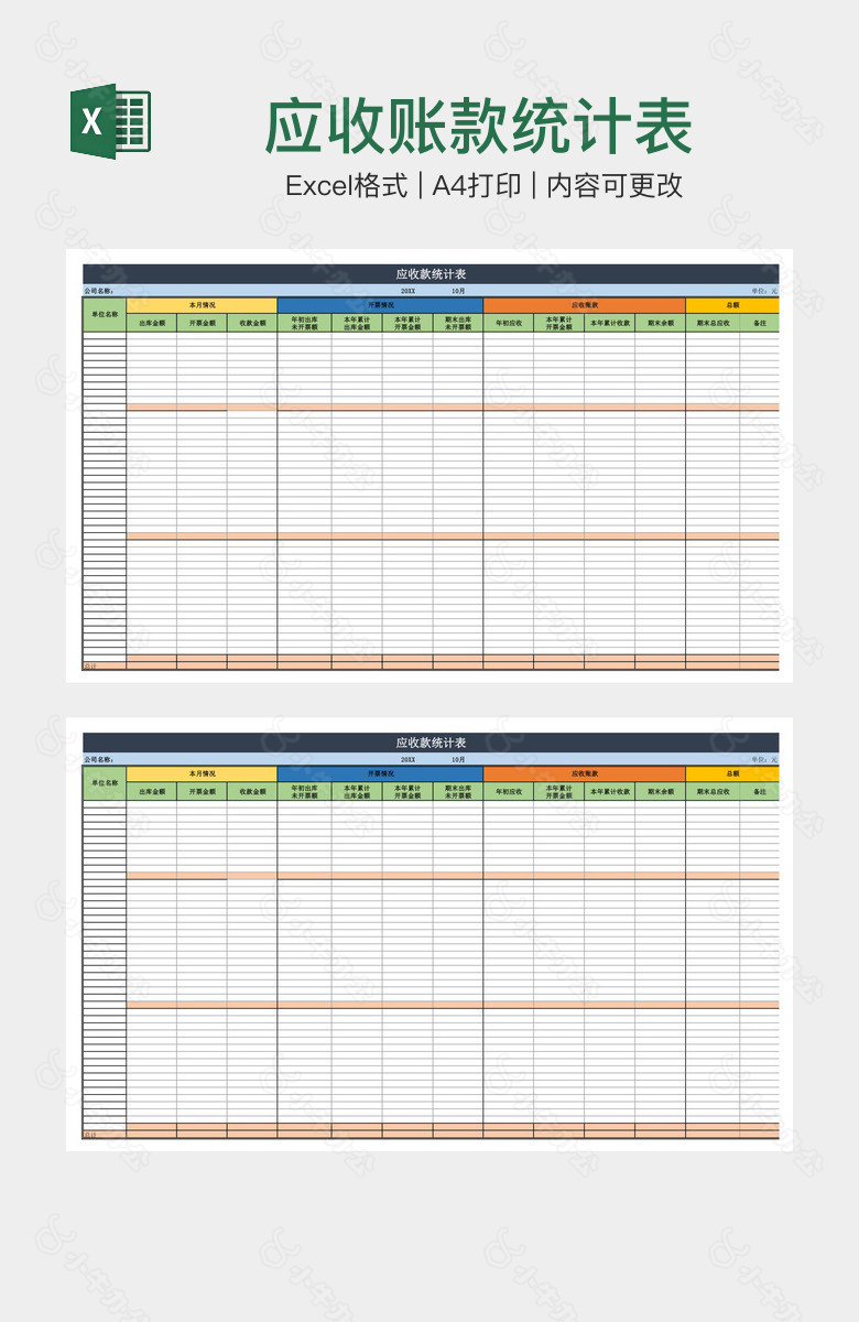 应收账款统计表