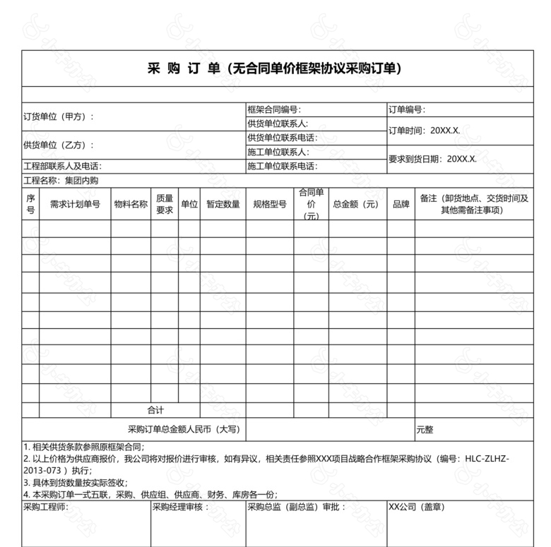 甲供材料计划表no.2