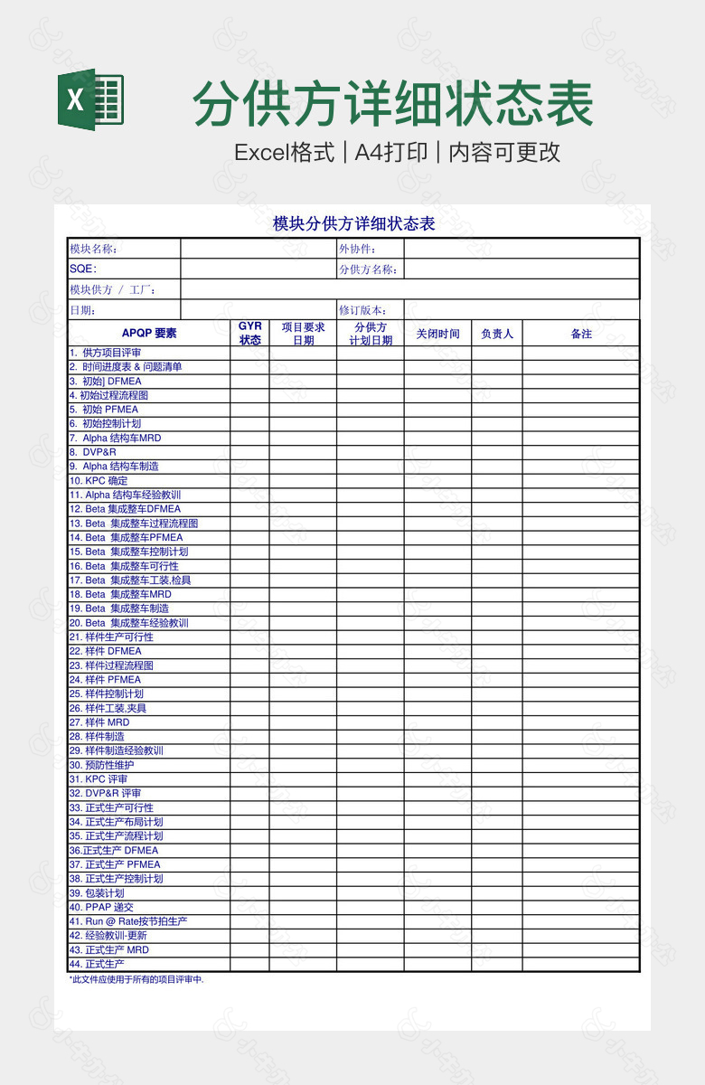 分供方详细状态表