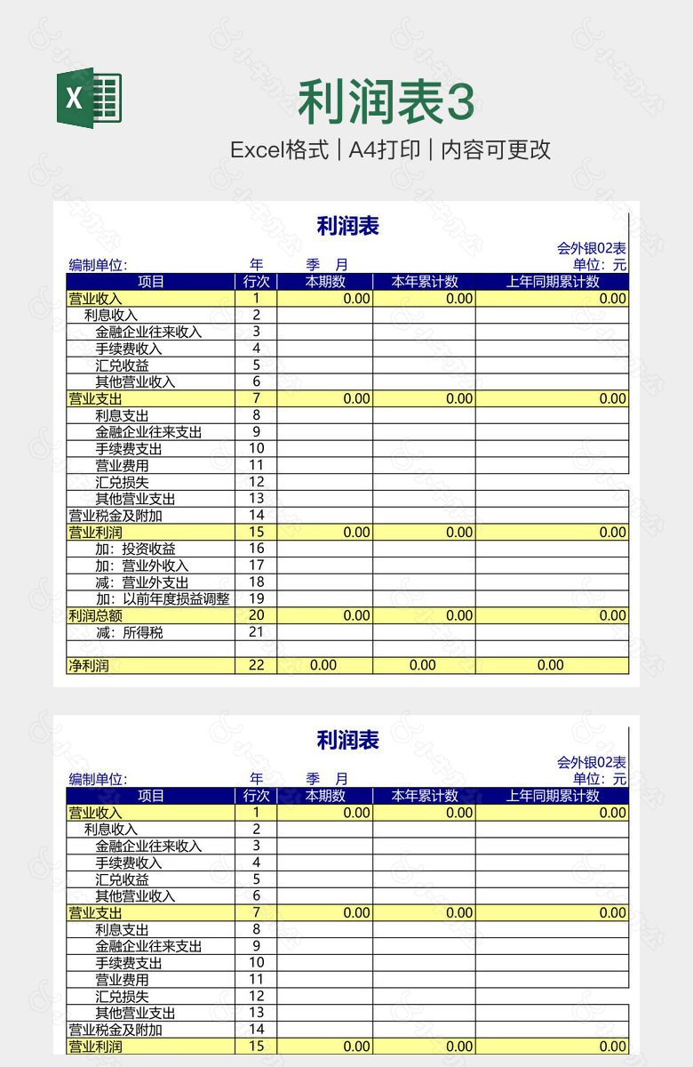 利润表3