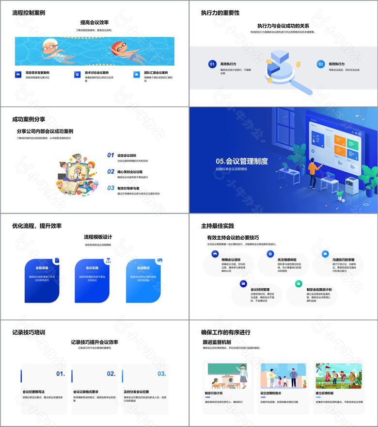 会议管理实战PPT模板no.4