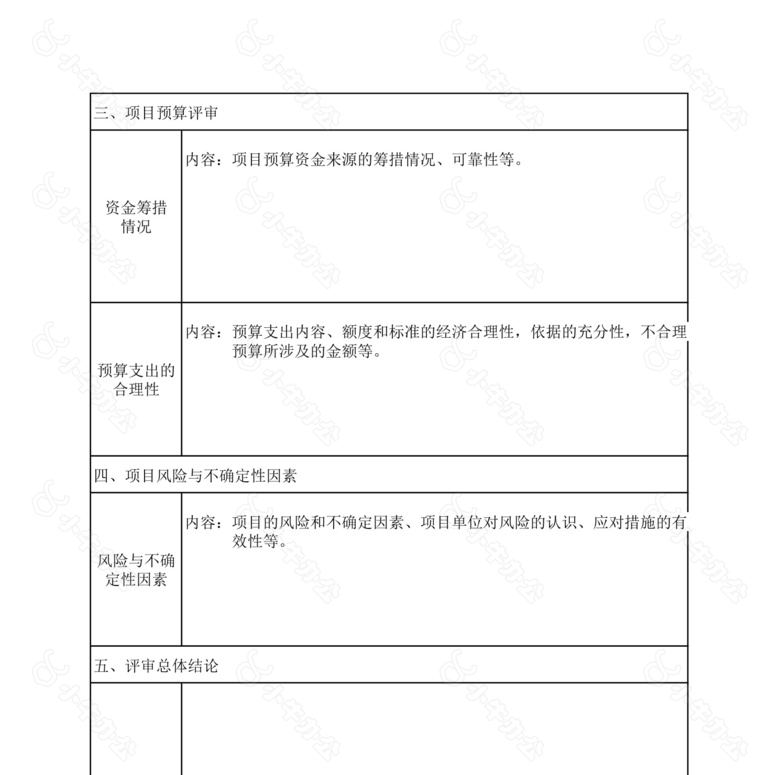 项目评审报告no.2