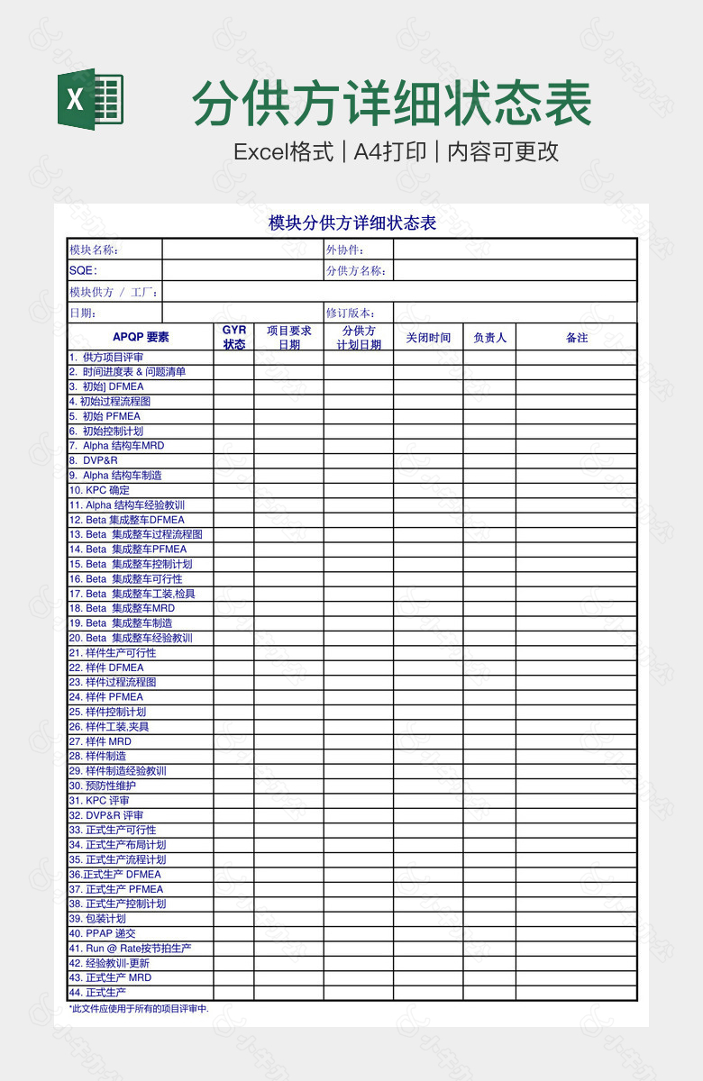 分供方详细状态表