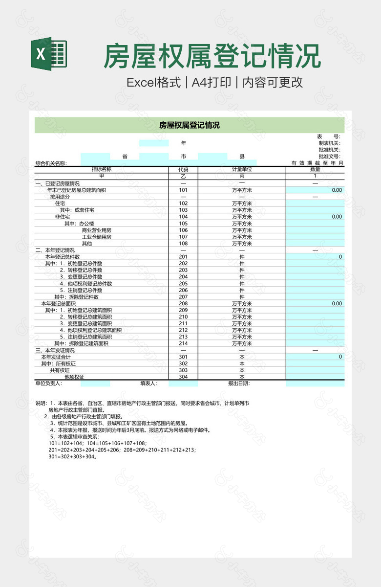 房屋权属登记情况