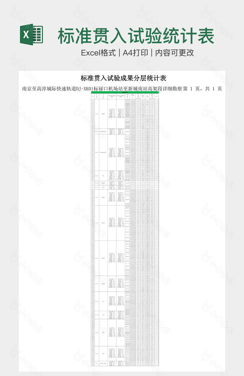 标准贯入试验统计表