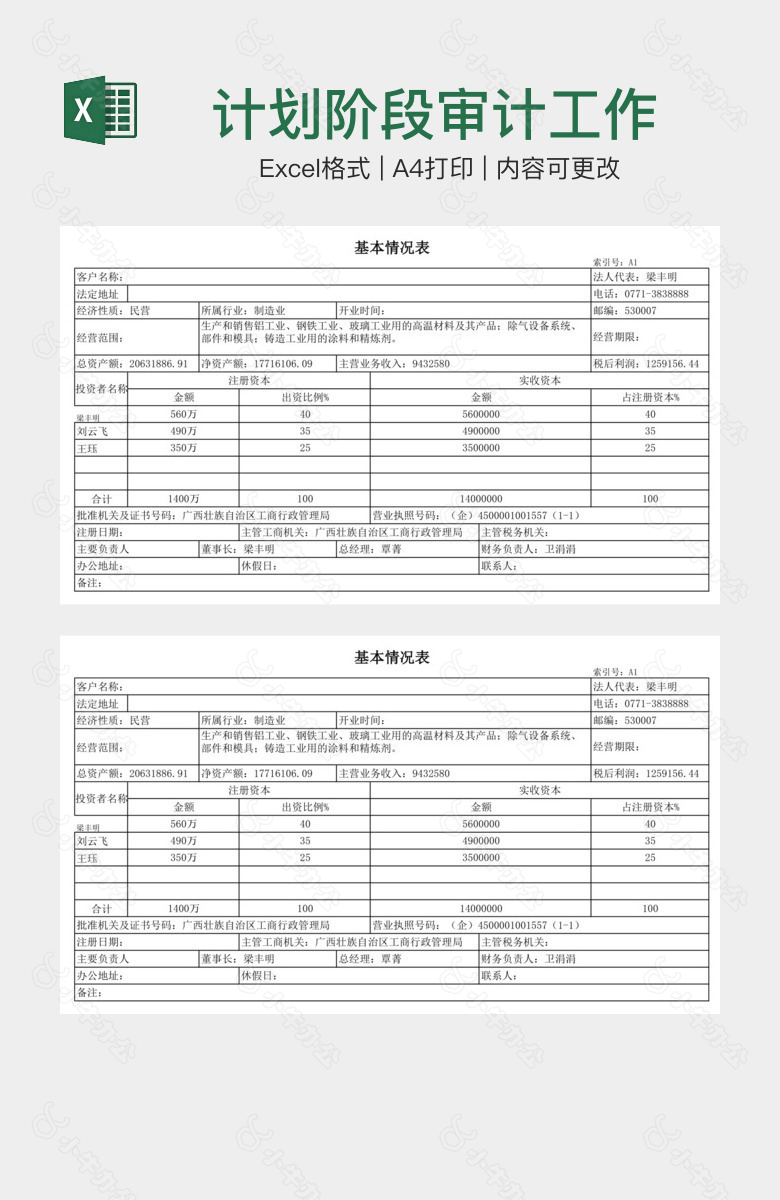 计划阶段审计工作