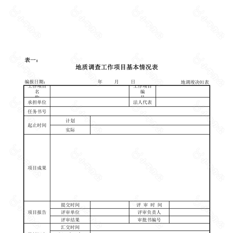 地质调查费用报表no.2