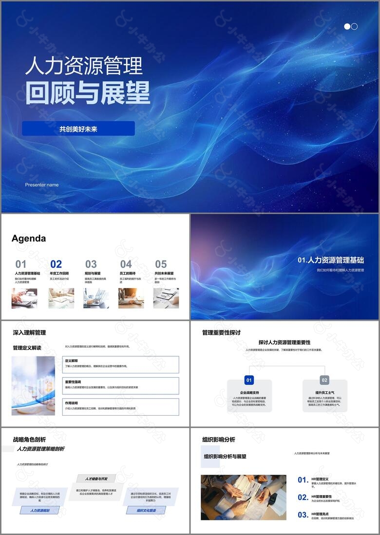人力资源管理回顾与展望PPT模板