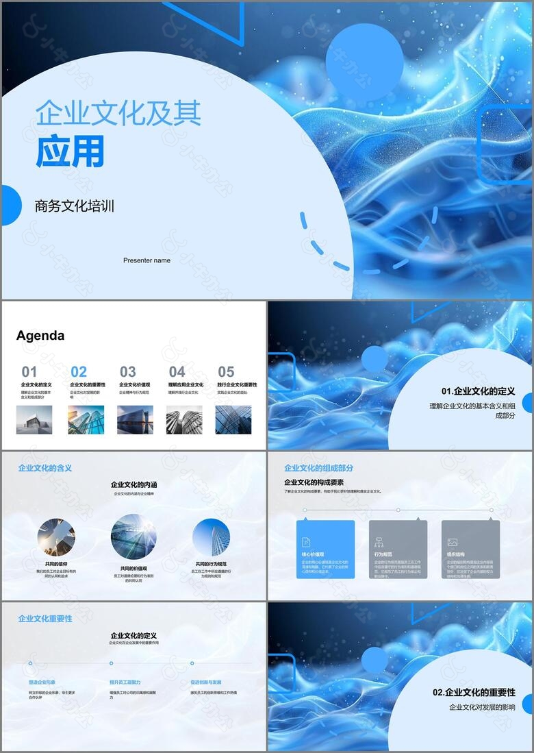 企业文化及其应用PPT模板