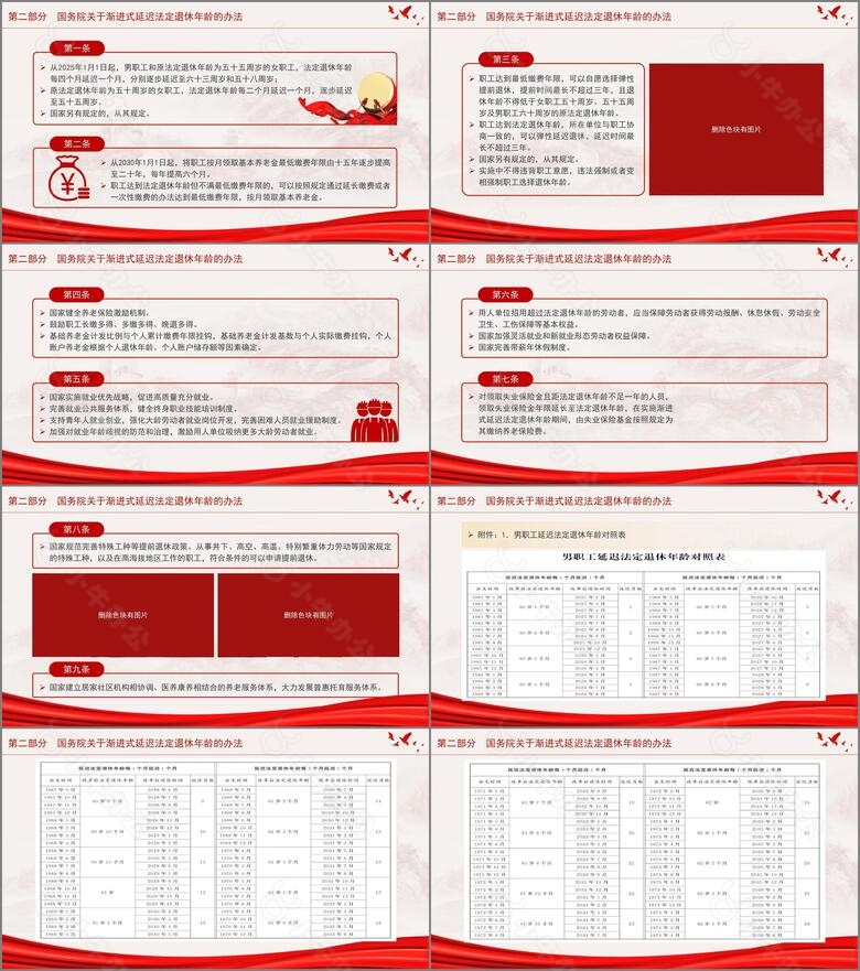 全国人大常委会关于实施渐进式延迟法定退休年龄的决定专题党课PPTno.2