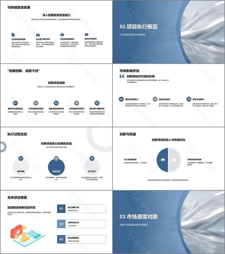 旅游创新半年报告PPT模板no.2