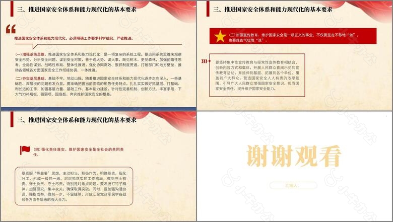 二十届三中全会学习辅导百问推进国家安全体系和能力现代化党课pptno.4