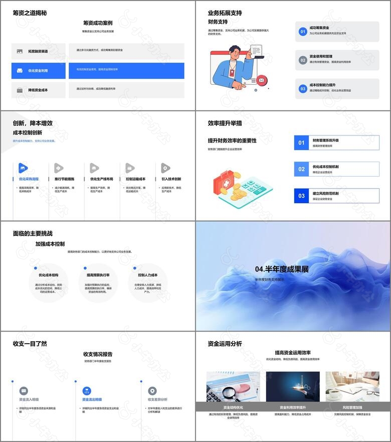 半年度财务报告PPT模板no.3