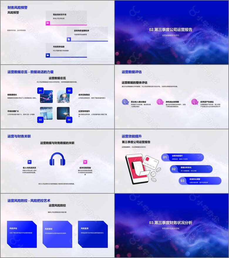 季度财务运营报告PPT模板no.2