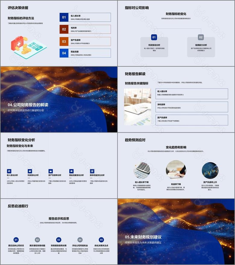 财务报告解读与决策PPT模板no.3