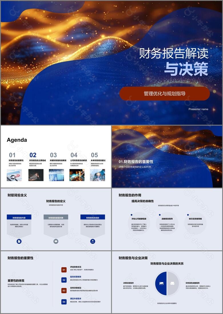 财务报告解读与决策PPT模板