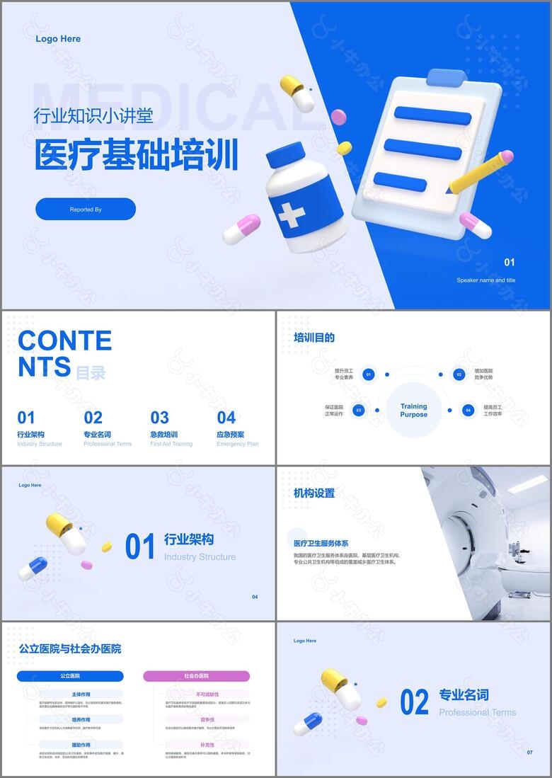 蓝色医疗基础培训课件PPT案例