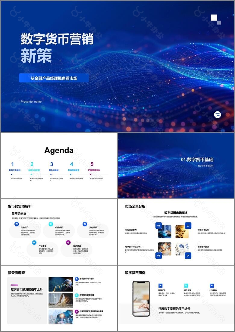 数字货币营销新策PPT模板