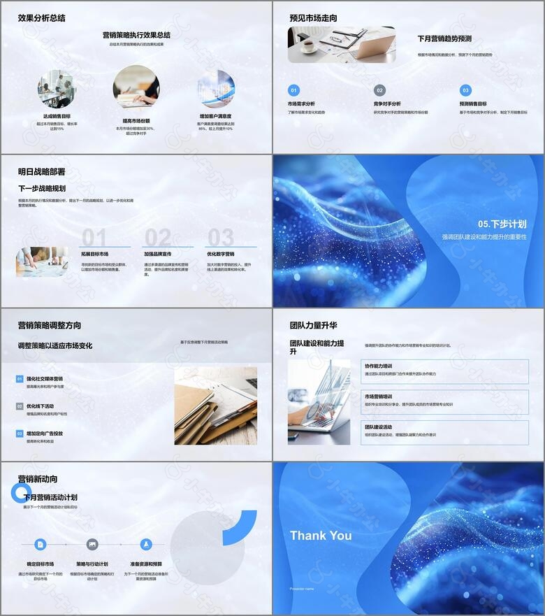 月度营销成效汇报PPT模板no.3