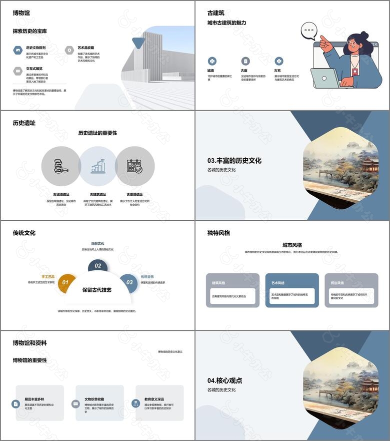 水墨风其他行业学术答辩PPT模板no.2