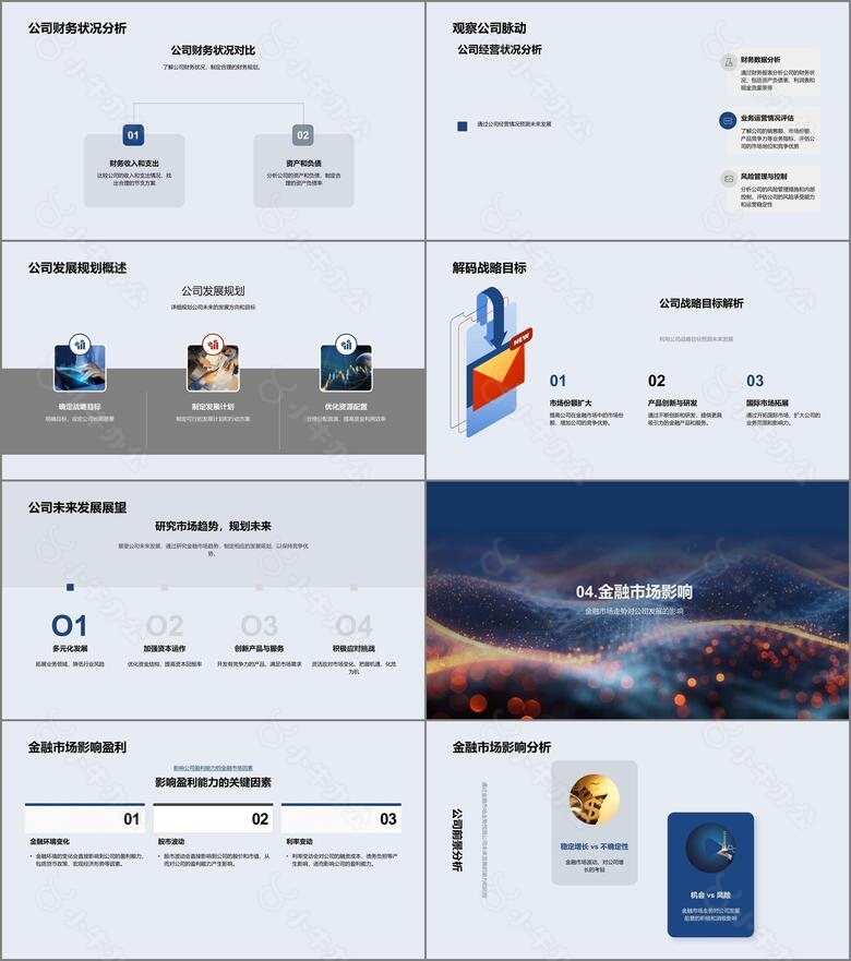 运用金融市场优化公司运营PPT模板no.3