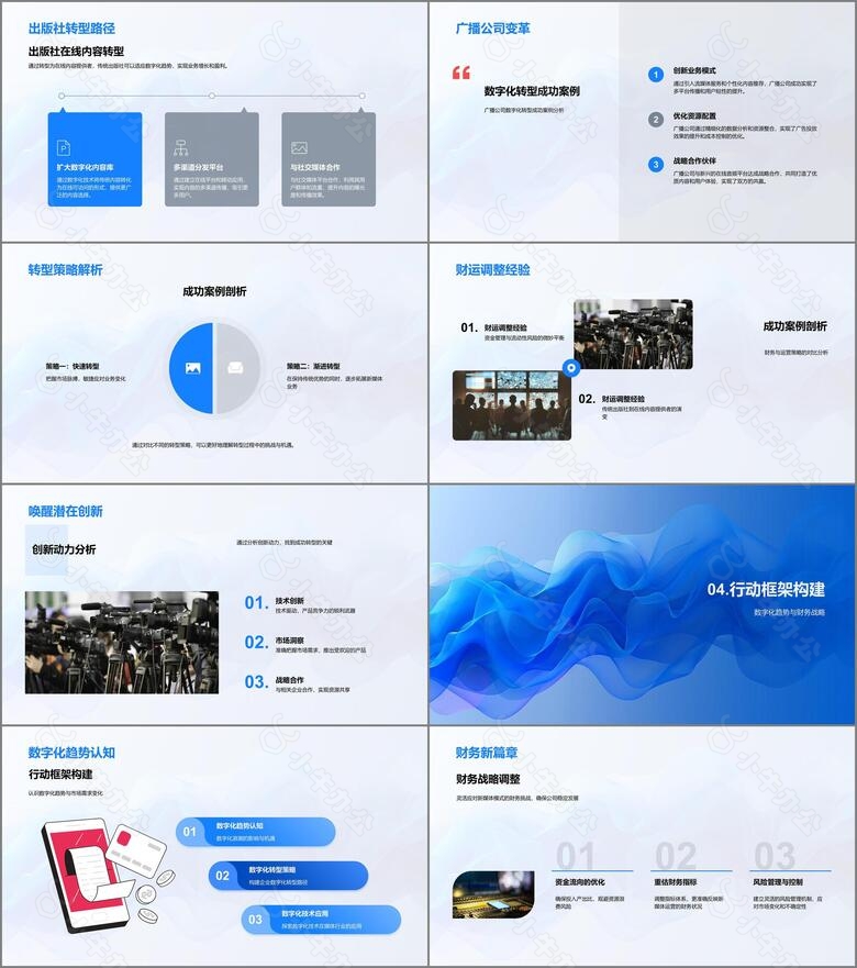 数字化下的传媒转型PPT模板no.3