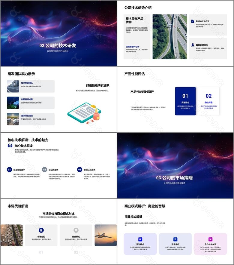 智联汽车投资报告PPT模板no.2