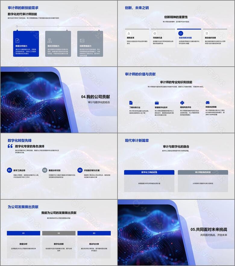 述职报告审计数字化转型PPT模板no.3