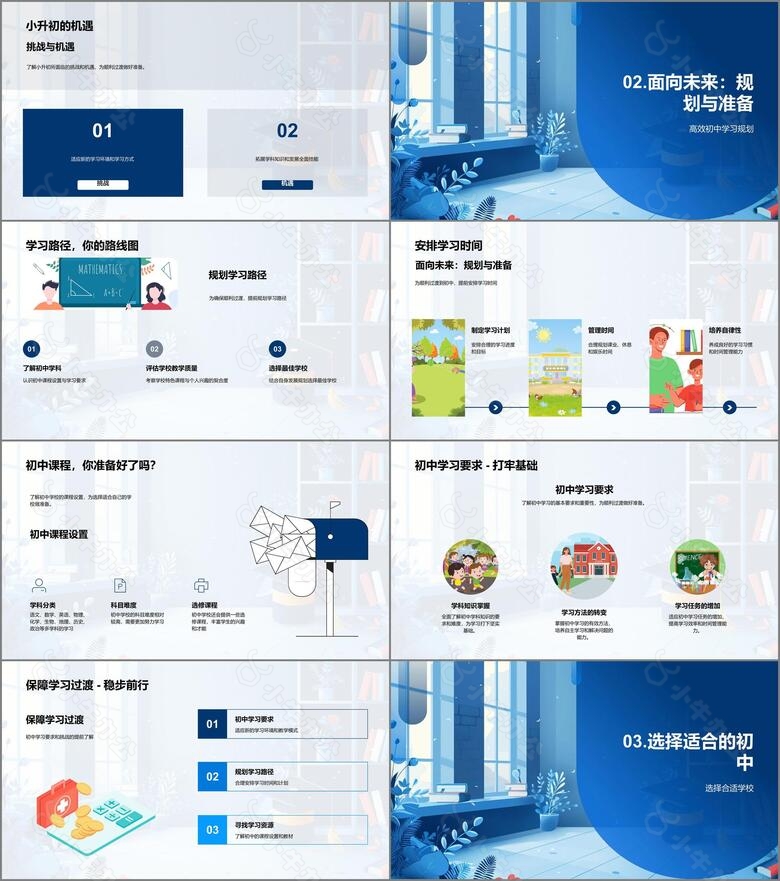 小升初成功过渡讲座PPT模板no.2