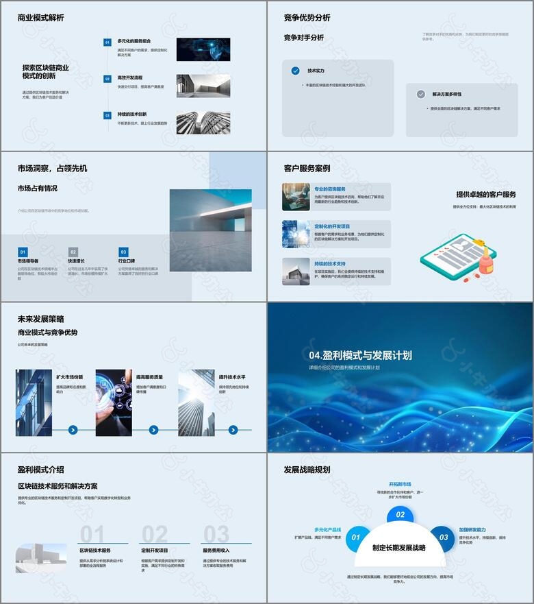 区块链技术投资报告PPT模板no.3