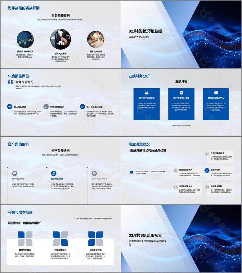 财务策略述职报告PPT模板no.2