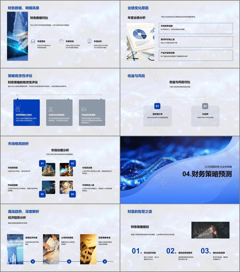 年度财务策略报告PPT模板no.3
