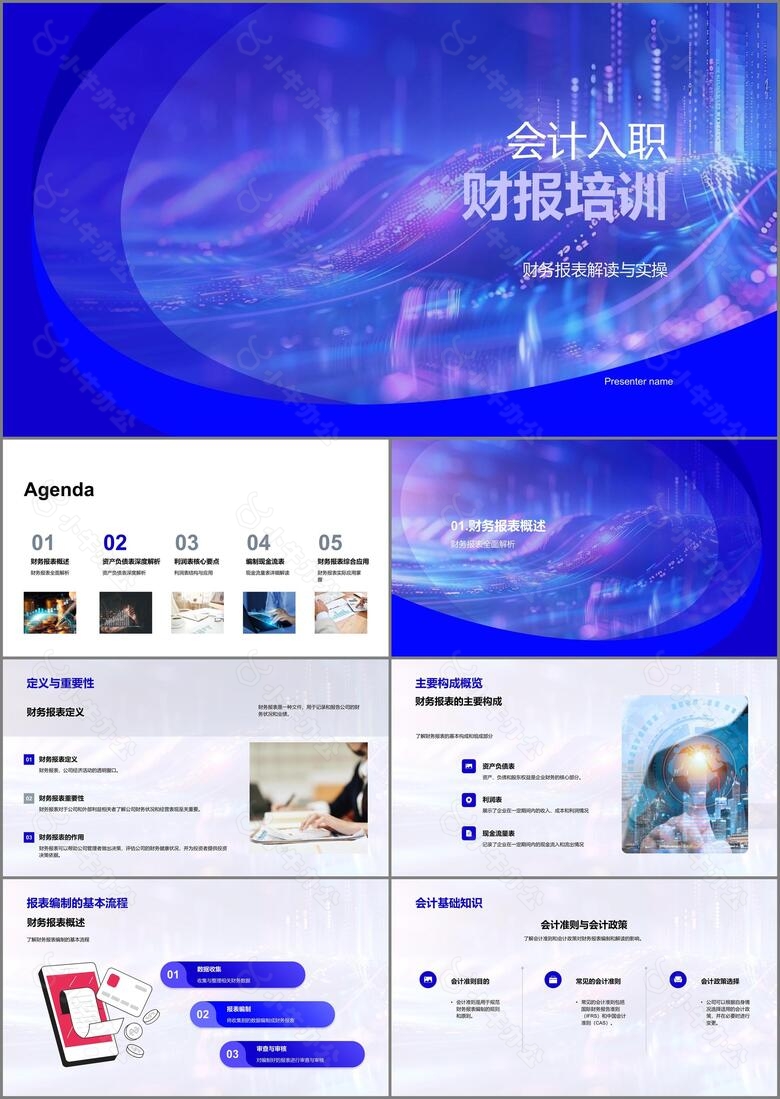 会计入职财报培训PPT模板