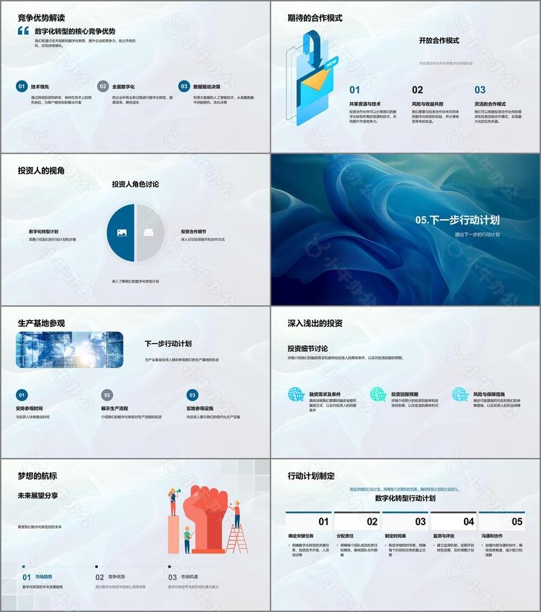 数字化转型融资报告PPT模板no.4