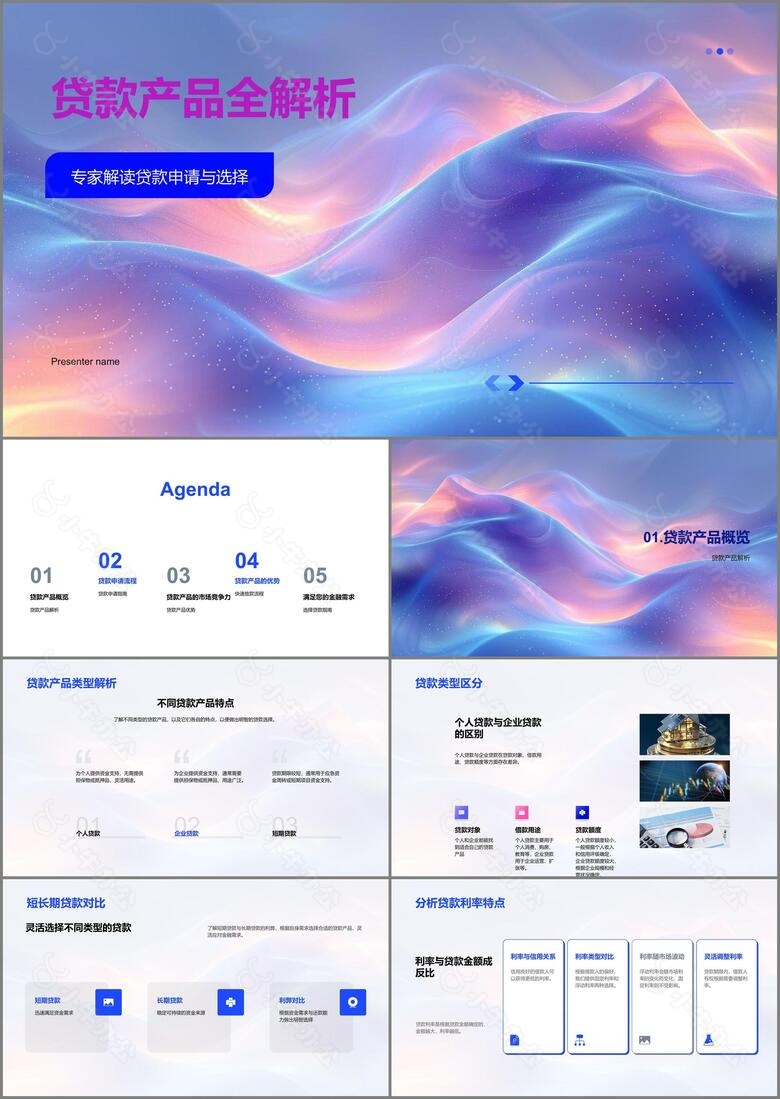 贷款产品全解析PPT模板