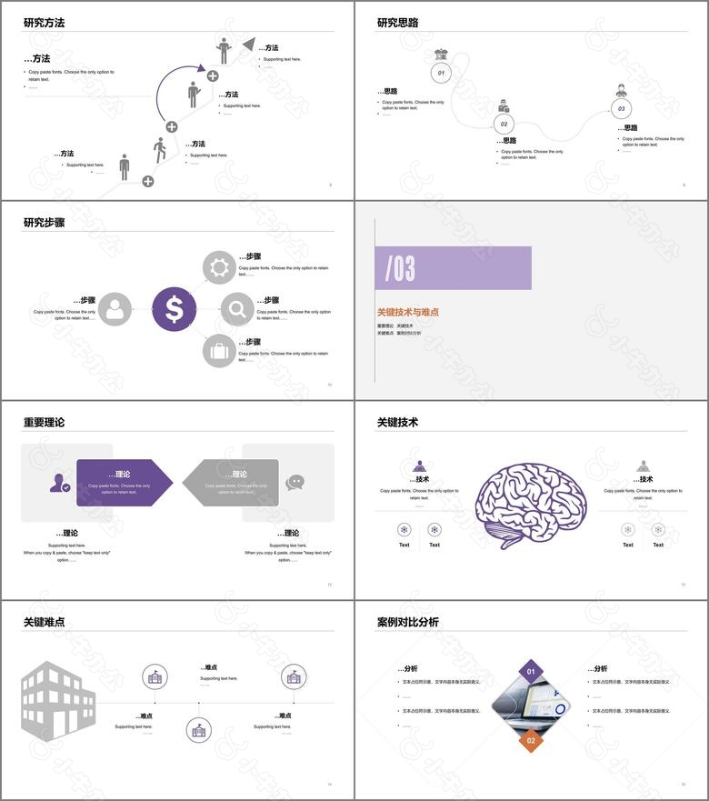 灰色简约公司项目总结报告PPT案例no.2