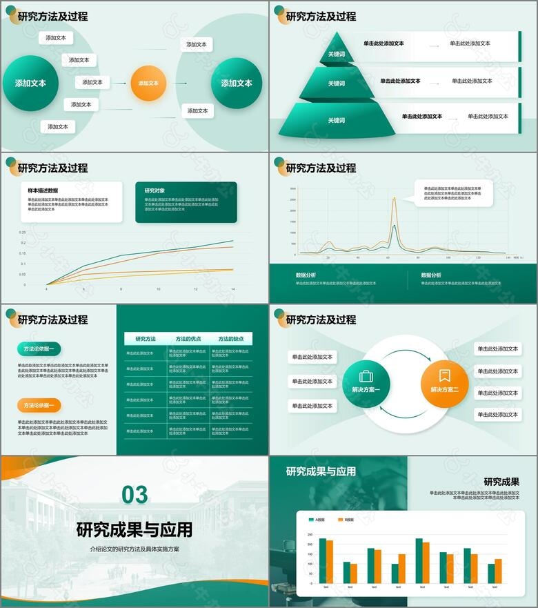 绿色商务风开题报告答辩PPT模板no.2