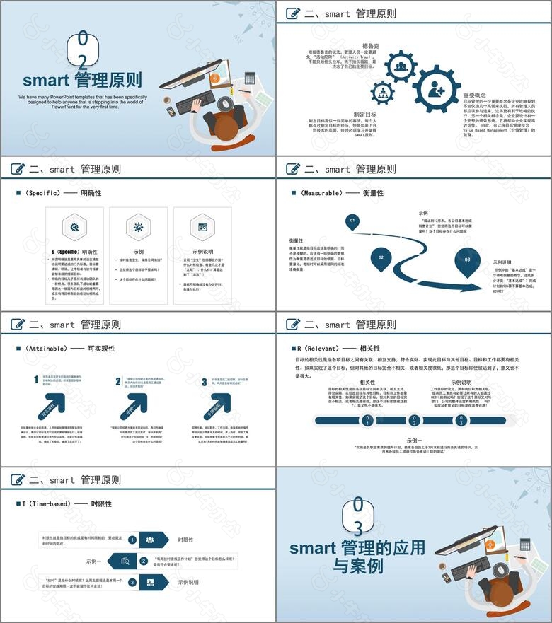 简约大气目标管理培训PPT模板no.2