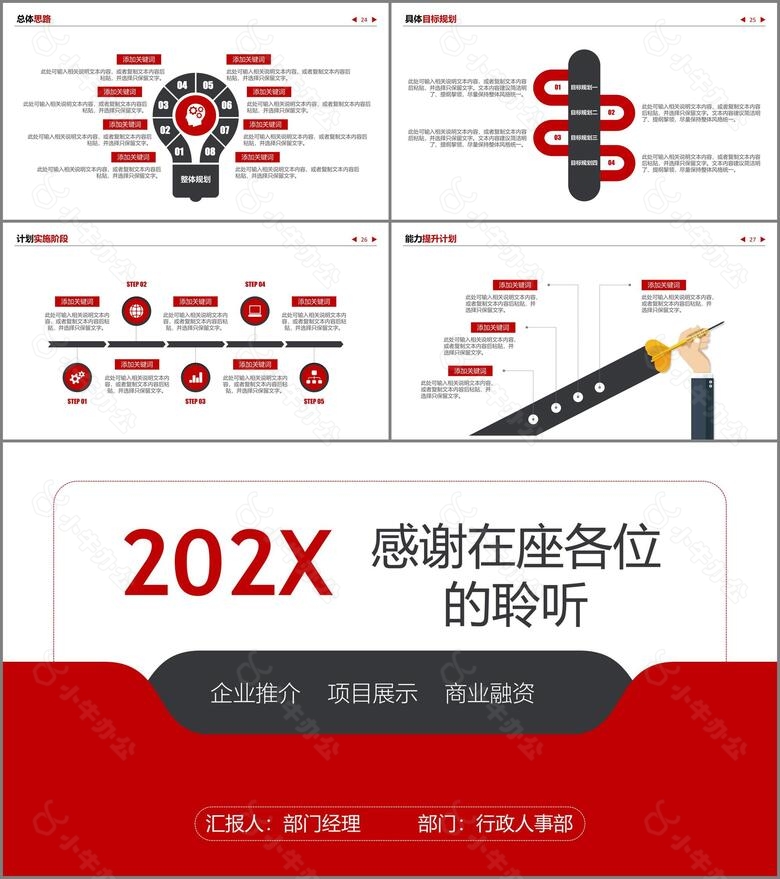 2022年红色创业融资商业计划书PPT模板no.4