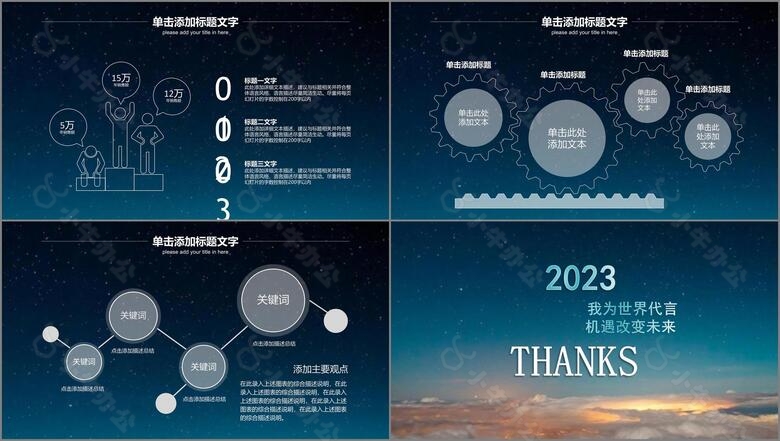 2023星空科技商业创业计划书PPT模板no.4