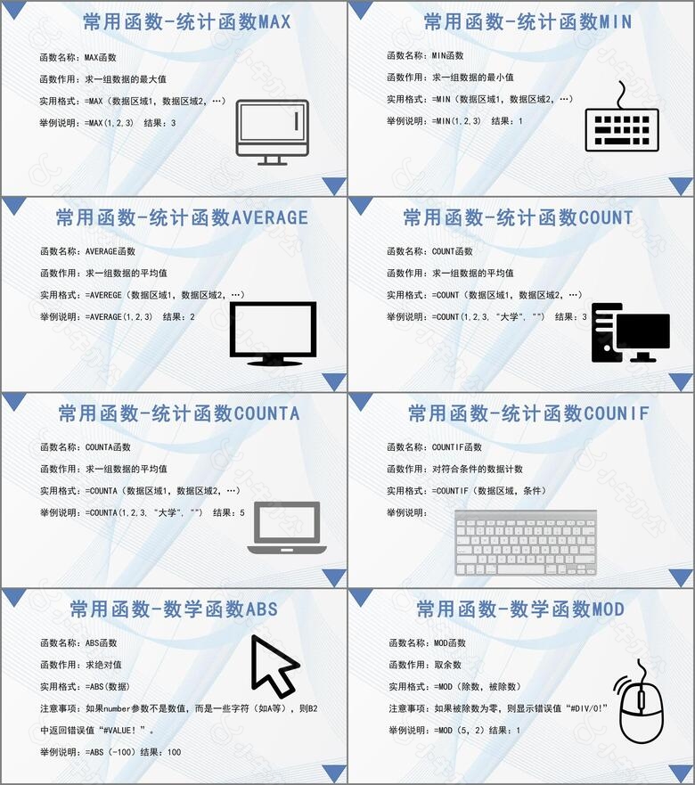 办公室软件之EXCEL培训教程PPT模板no.4