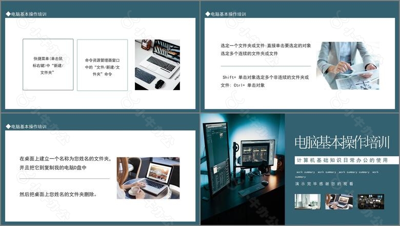 电脑基本操作培训计算机基础知识日常办公的使用动态PPTno.3