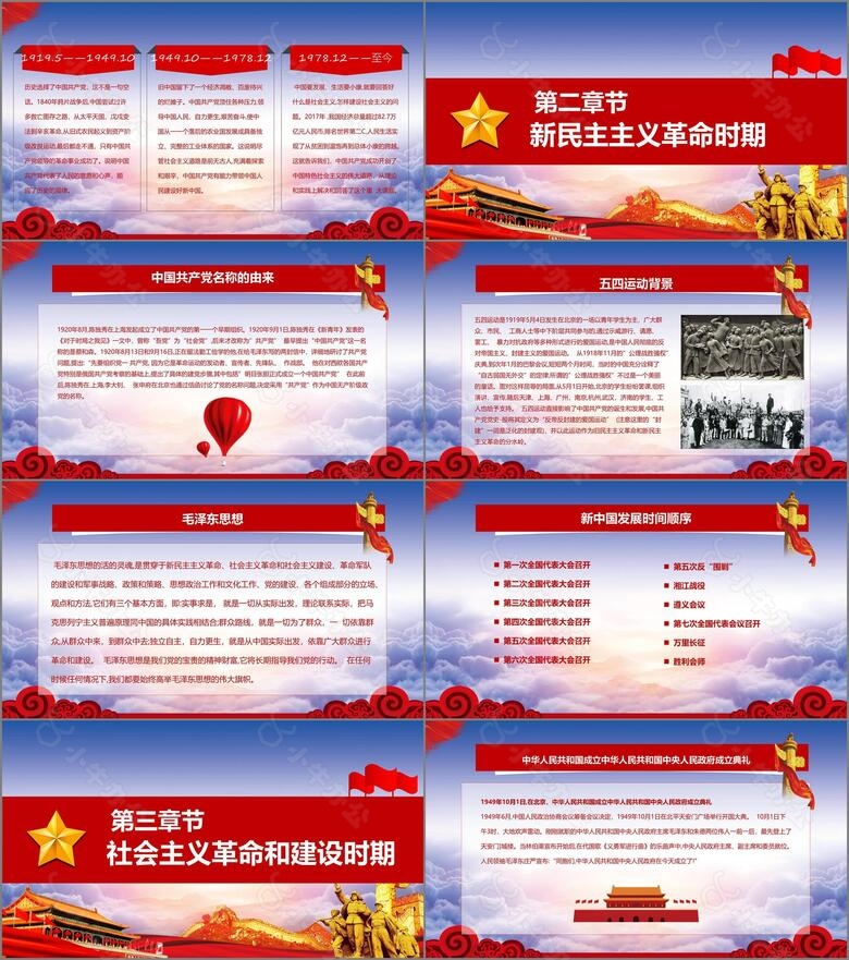 中国共产党党史建党100周年光辉的历程党课学习PPTno.2