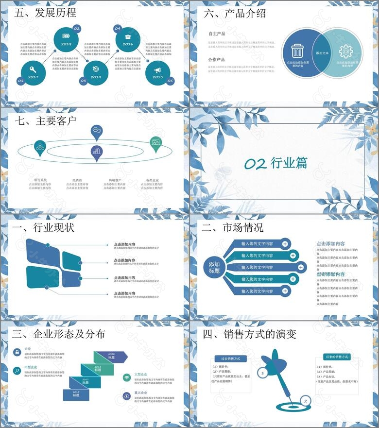 小清新微商电商职场员工学习培训PPT模板no.2