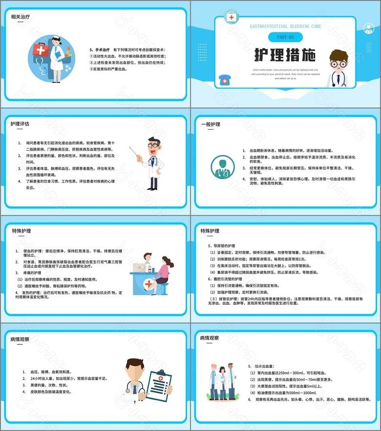 消化道出血护理查房业务学习课件PPT模板no.3