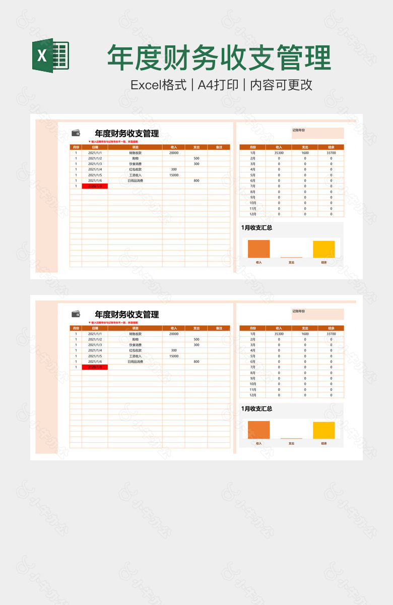 年度财务收支管理