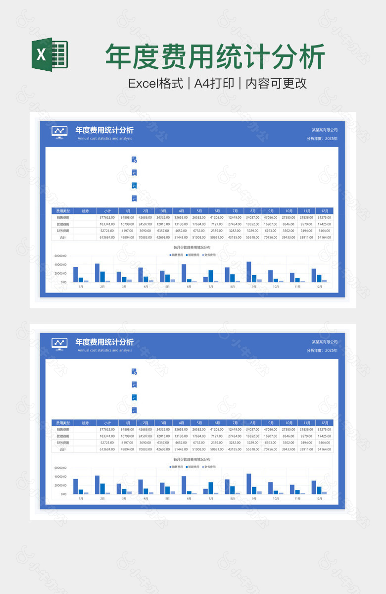 年度费用统计分析